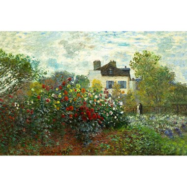 De tuin van Monet in Argenteuil - Claude Monet